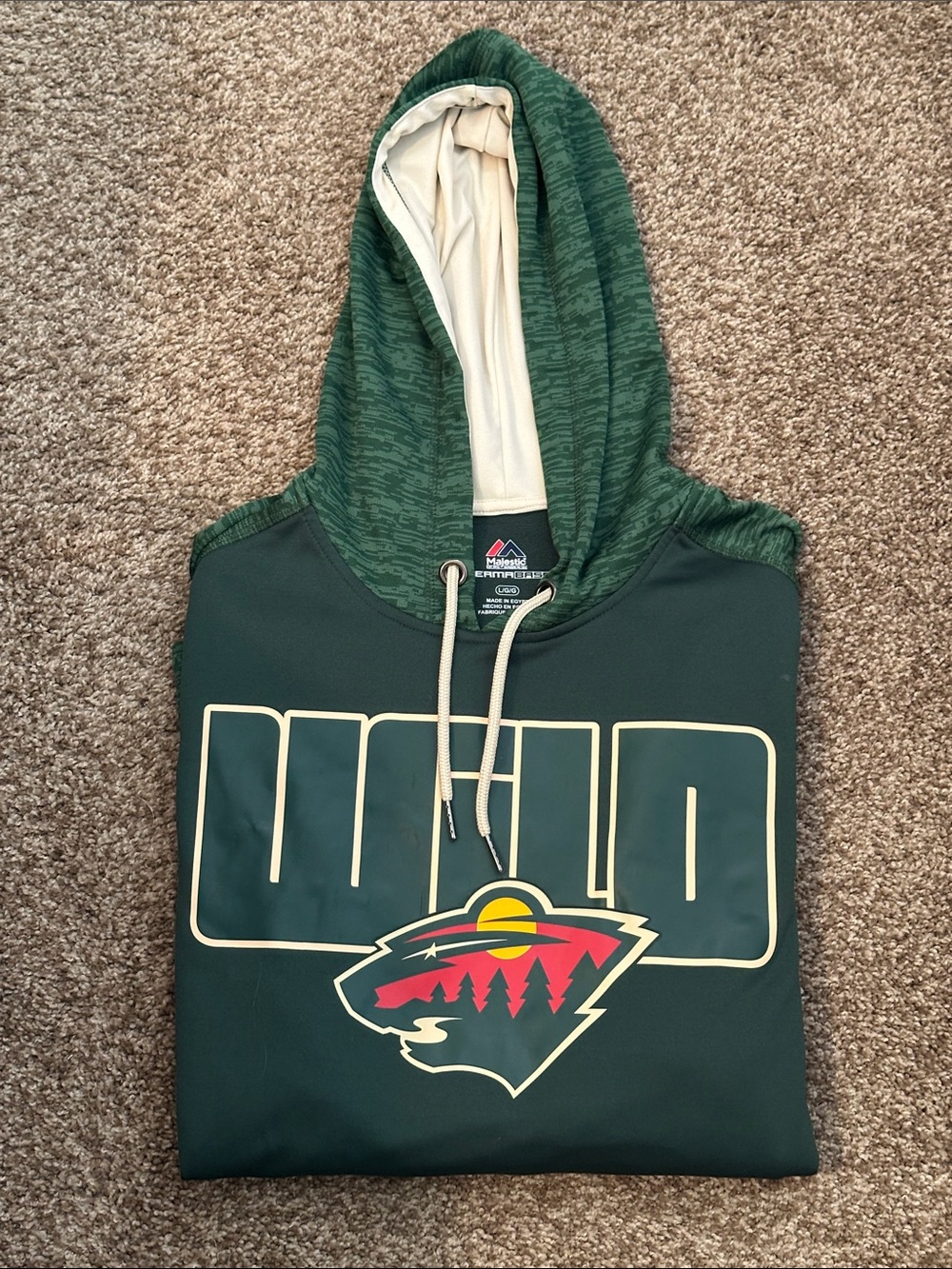 Minnesota Wild Green Team Hoodie with Logo